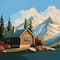 11" x 11" Lake Cabin Canvas Painting Kit by Craft Smart®